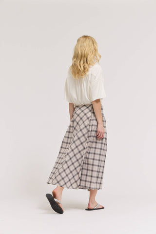 Emillee Smocked Plaid Skirt