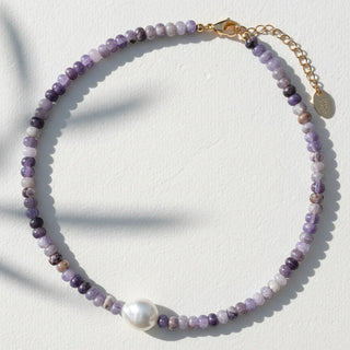 Amethyst Grace Pearl Necklace