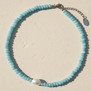 Jade Blossom Pearl Necklace