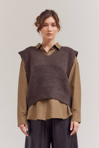 The Umber Knit Shell