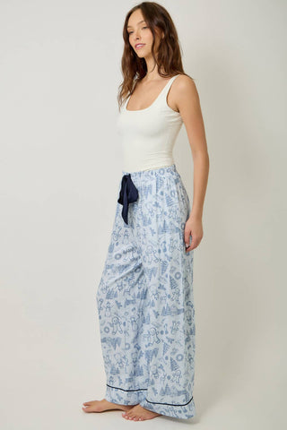 Gingerbread Toile Pajama Pants