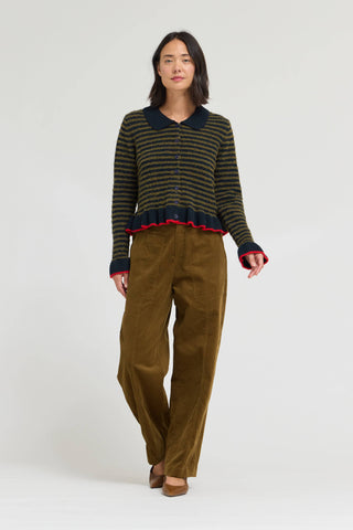 Sabrina Ruffle Hem Cardigan