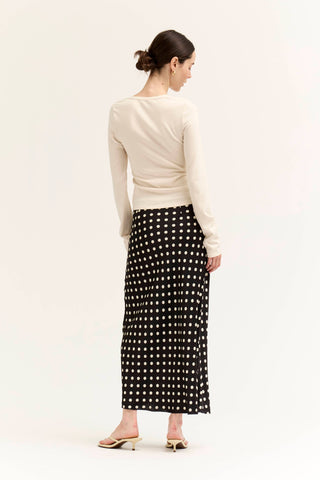 The Plover Polka Dot Slip Skirt