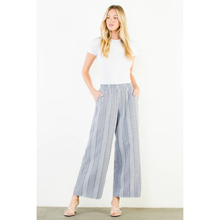 The Stripe Check Wide Leg Pant