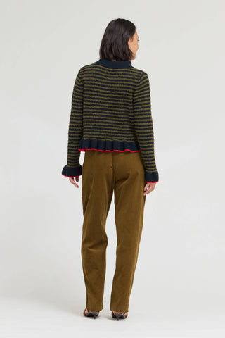 Sabrina Ruffle Hem Cardigan