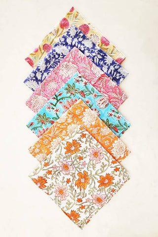 Floral Block Print Bandanas