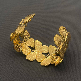 The Butterfly Gold Cuff Bracelet