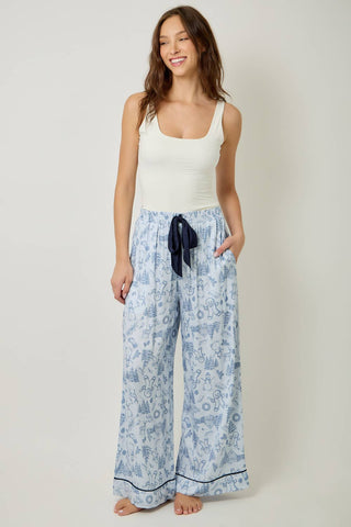 Gingerbread Toile Pajama Pants