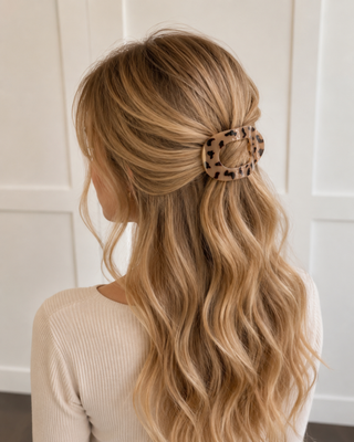 Tortoise Flat Hair Claw Clip
