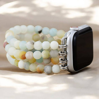 Amazonite Jasper Stretch Apple Watch Strap