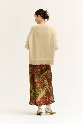 The Vesper Print Slip Skirt