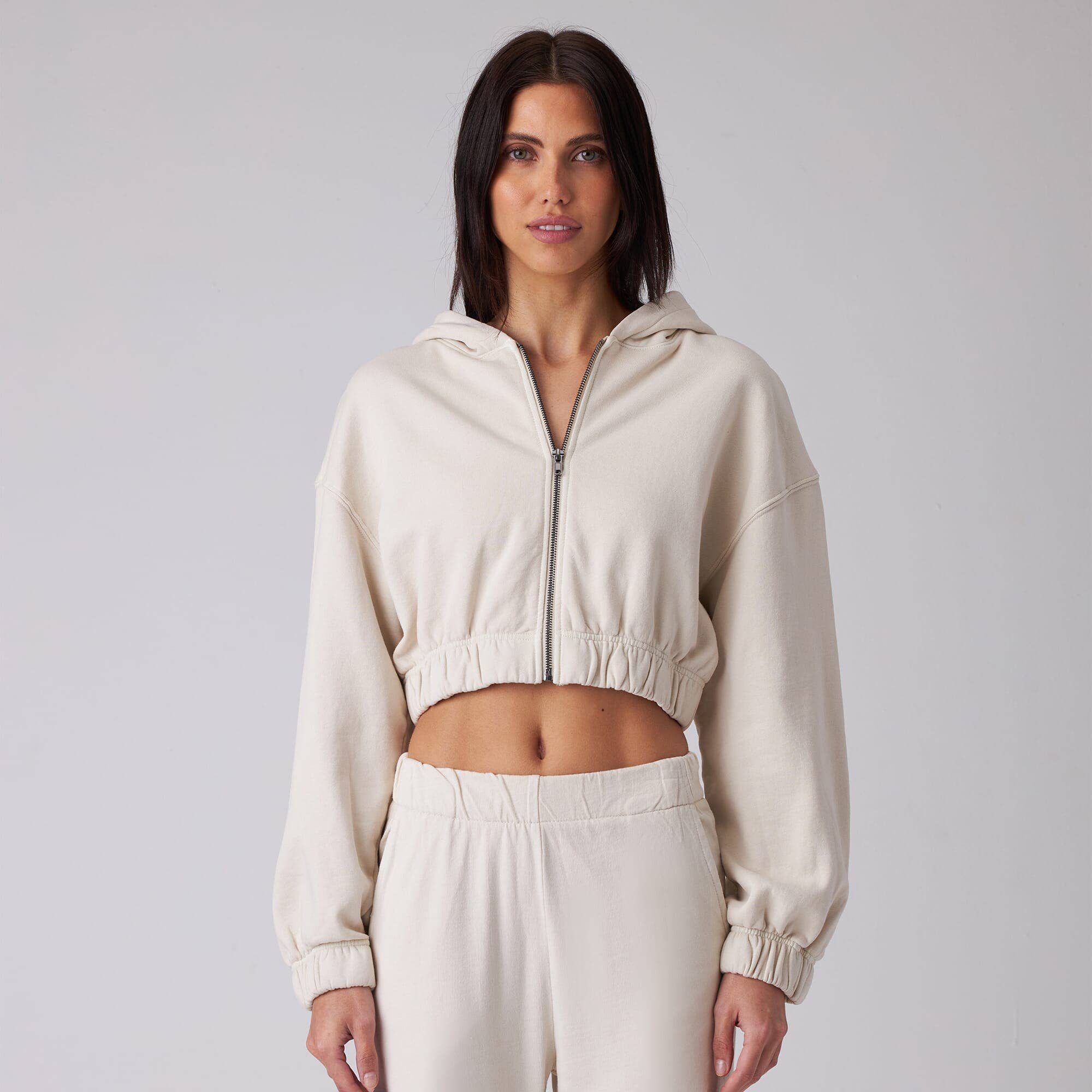 Cropped Hooded Jacket – Hinoki Cropped Hooded Jacket – Hinoki