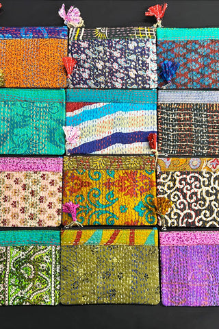 Kantha Accessory Pouch