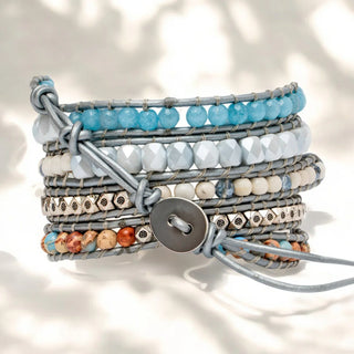 Healing Topaz Wrap Bracelet - Adjustable