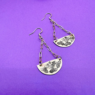 Moth Dangle Earrings