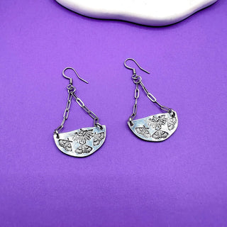 Moth Dangle Earrings