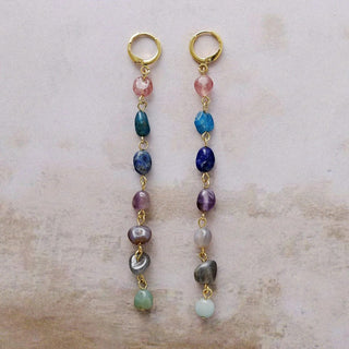 Bohemian Aura Drop Earrings