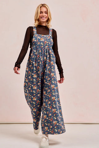 Jeannie Washed Floral Jumpsuit