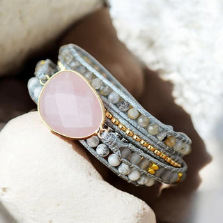 Rose Quartz Loving Wrap Bracelet