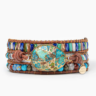 Turquoise Lioness Energy Bracelet - Adjustable